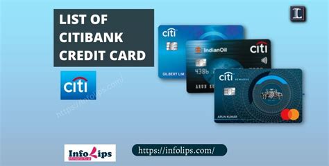 list of citibank credit cards.
